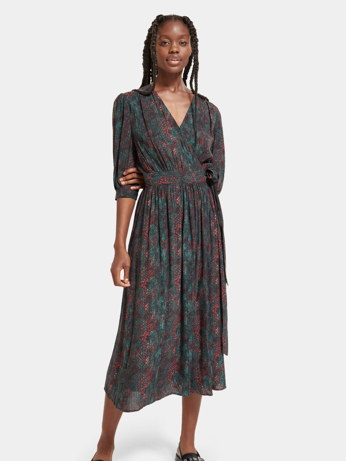 Midi wrap dress – Scotch & Soda AU