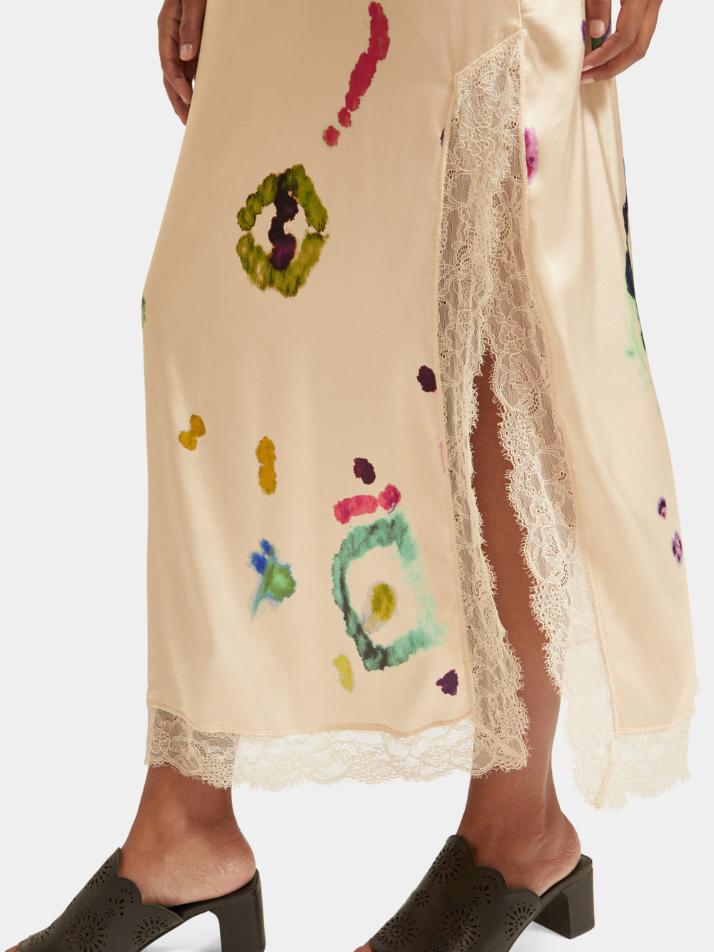 Camisole maxi dress with lace - Scotch & Soda AU