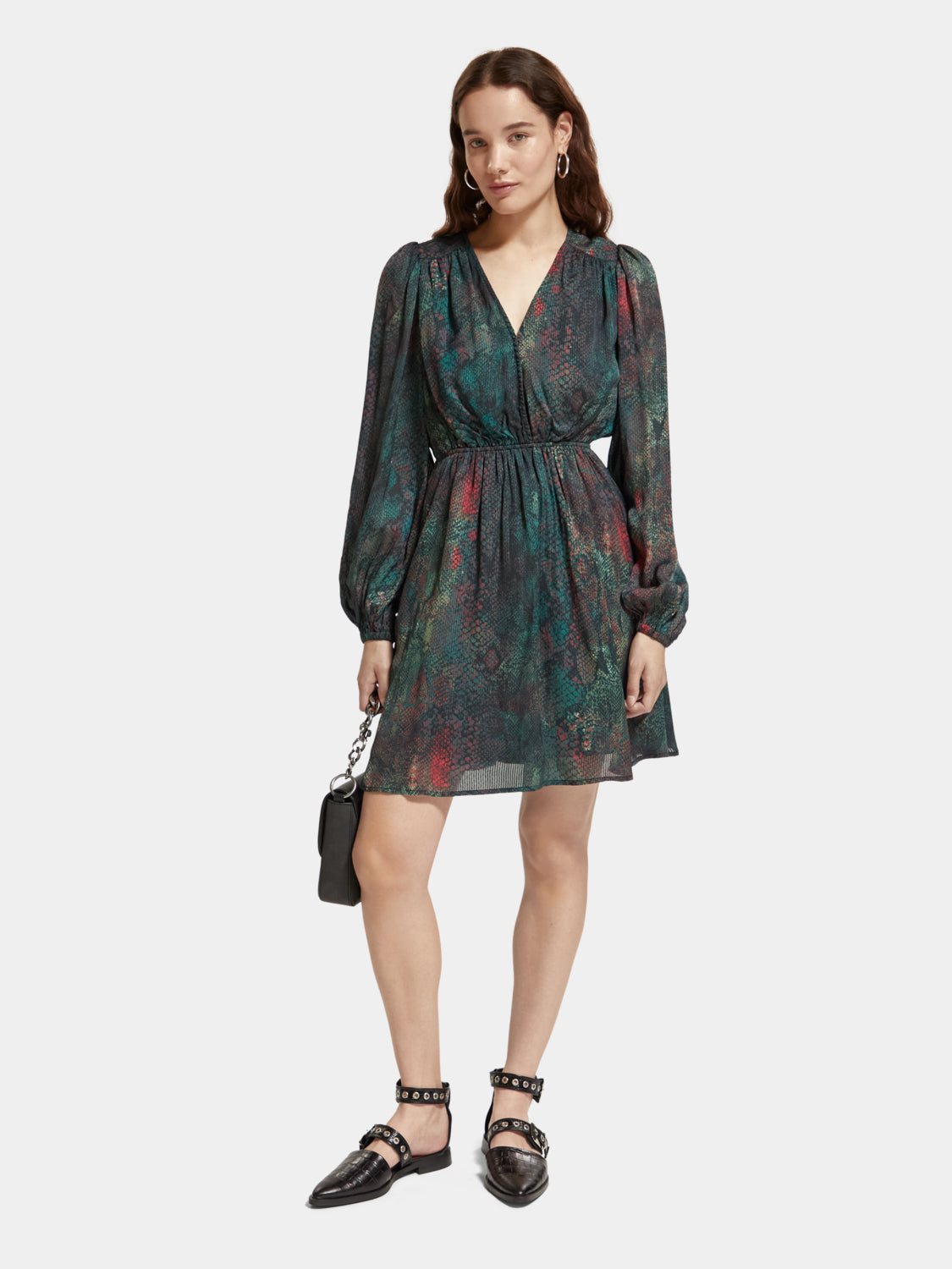 Balloon sleeve mini dress - Scotch & Soda AU