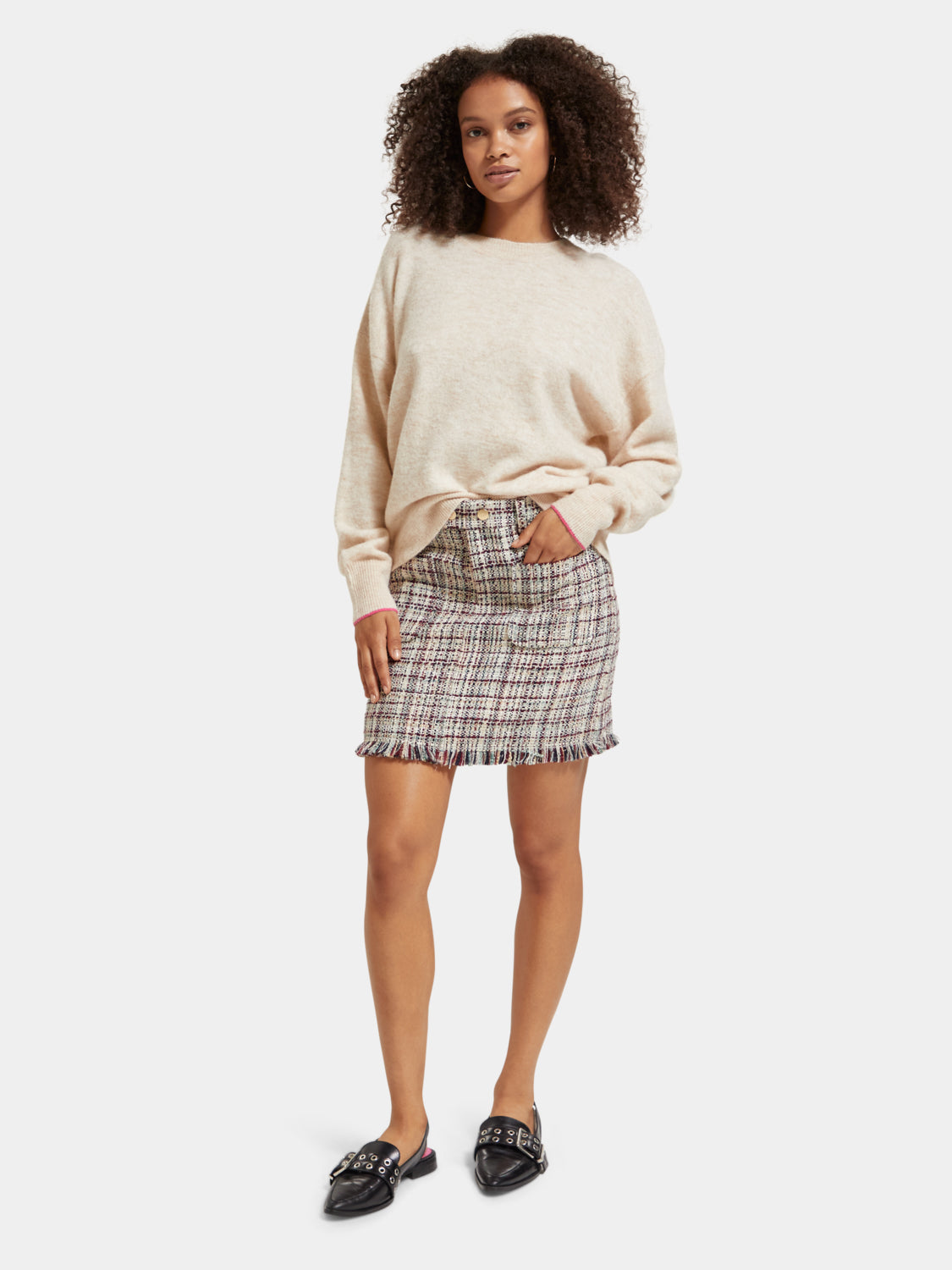 Fuzzy crewneck pullover - Scotch & Soda AU