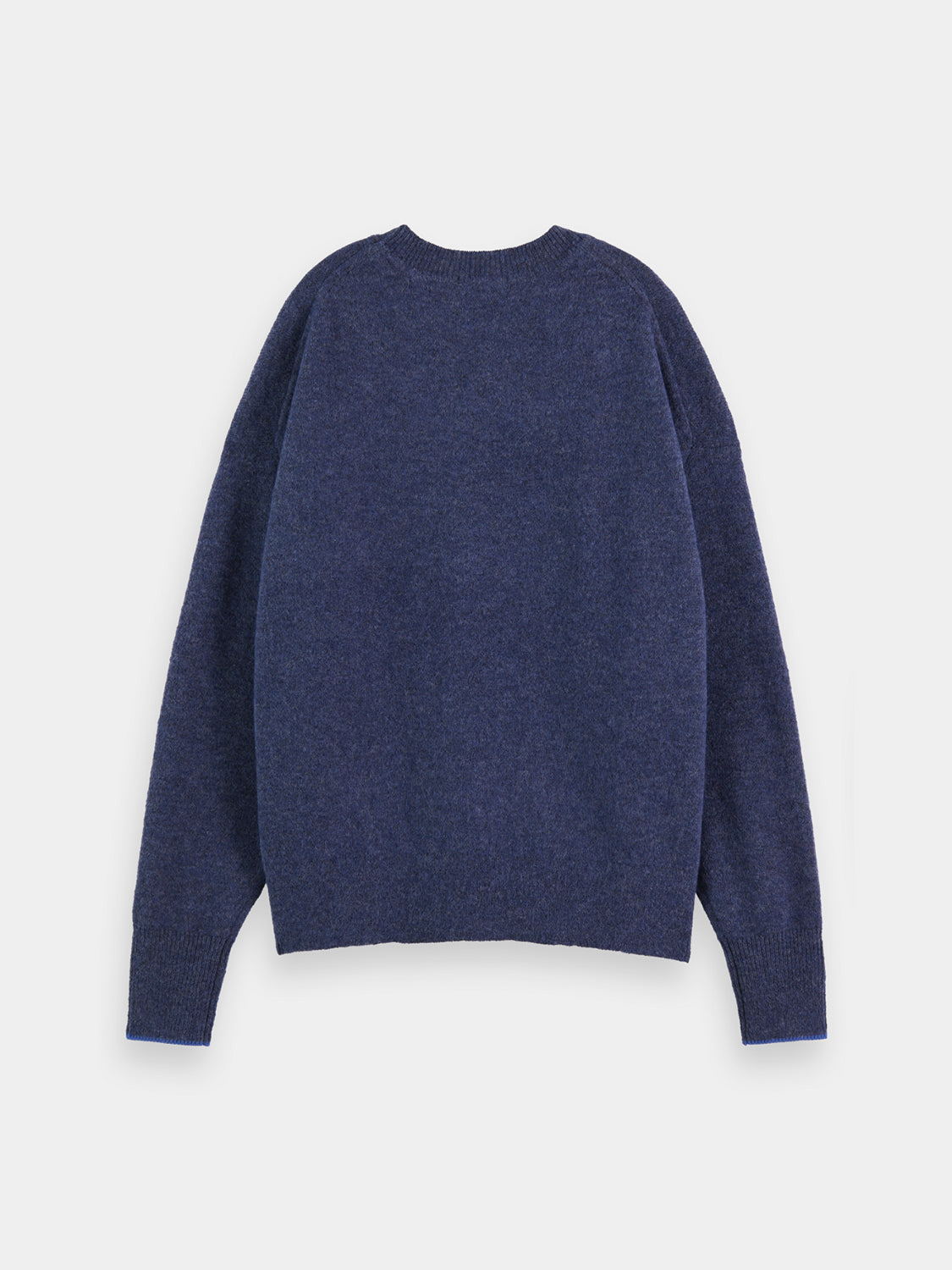 Fuzzy crewneck pullover