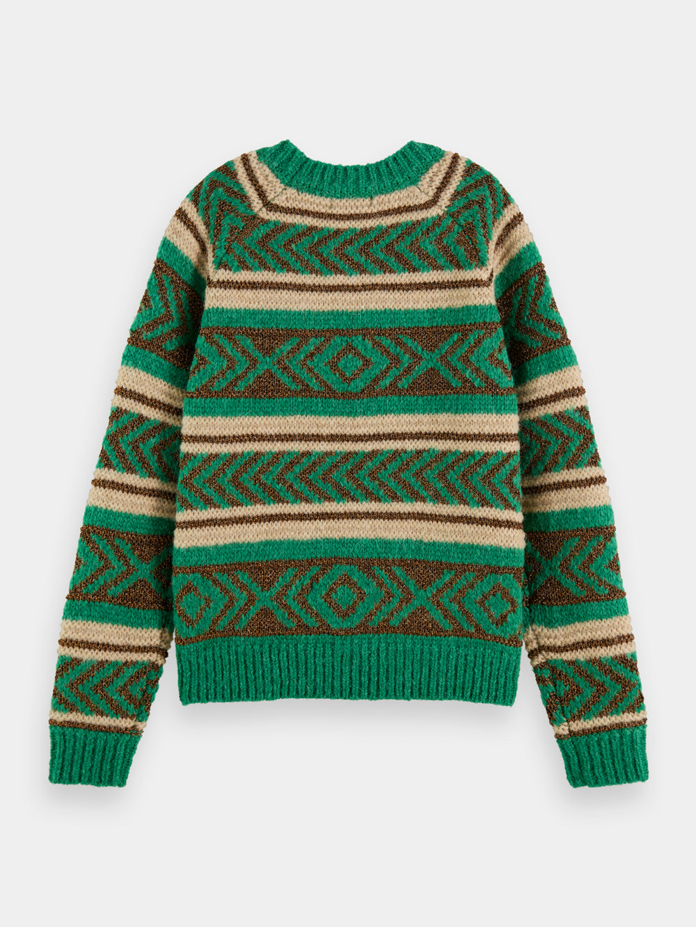 Metallic Fair Isle pullover - Scotch & Soda AU