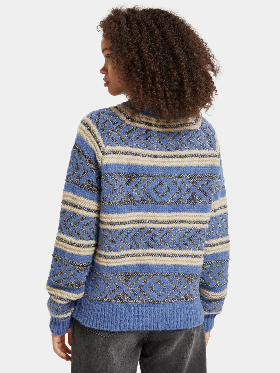 Metallic Fair Isle pullover - Scotch & Soda AU