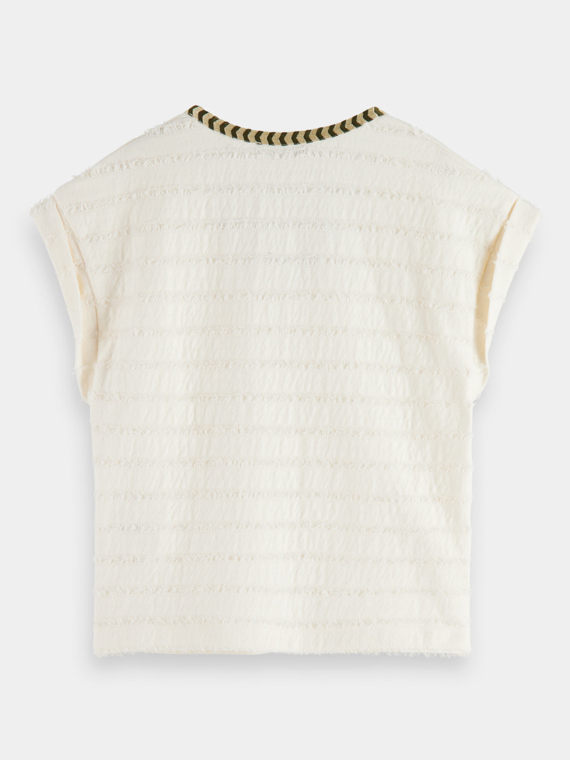 Textured striped top - Scotch & Soda AU