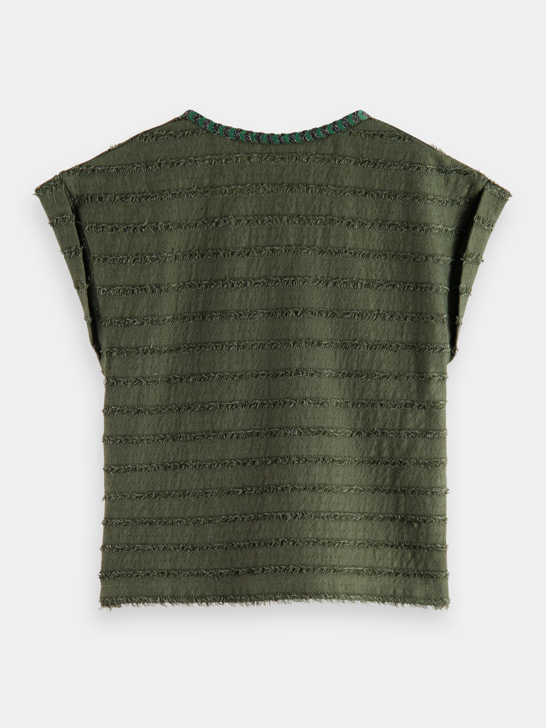 Textured striped top - Scotch & Soda AU