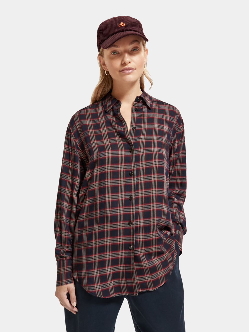 Relaxed-fit check shirt - Scotch & Soda AU