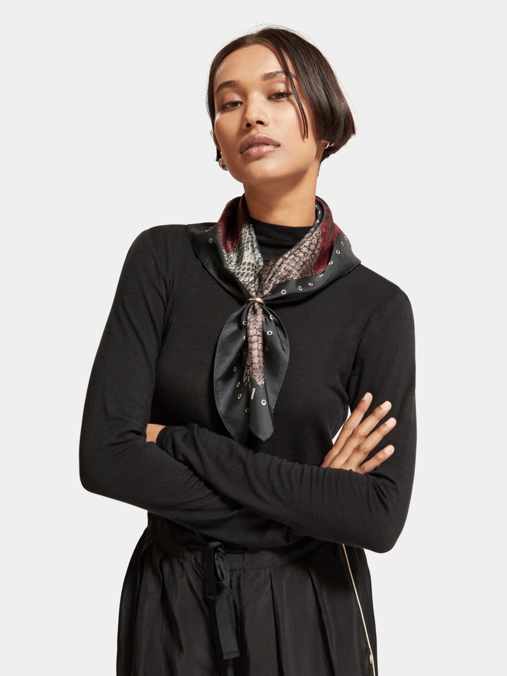 Printed square scarf - Scotch & Soda AU