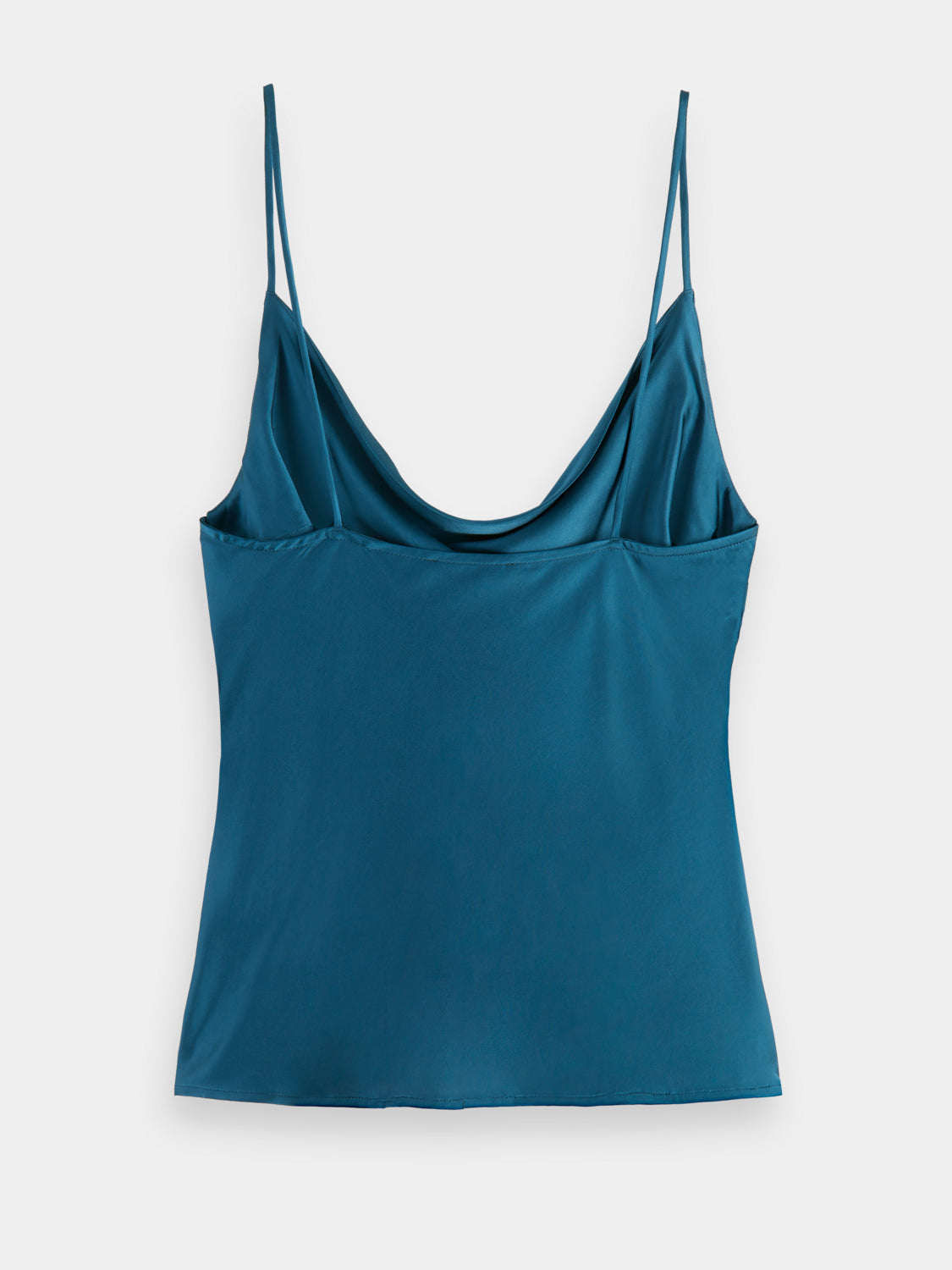 Theory Camisole Blue Teah Urban Crepe Cami Easy Slip Top good Scoop Neck Sz Large