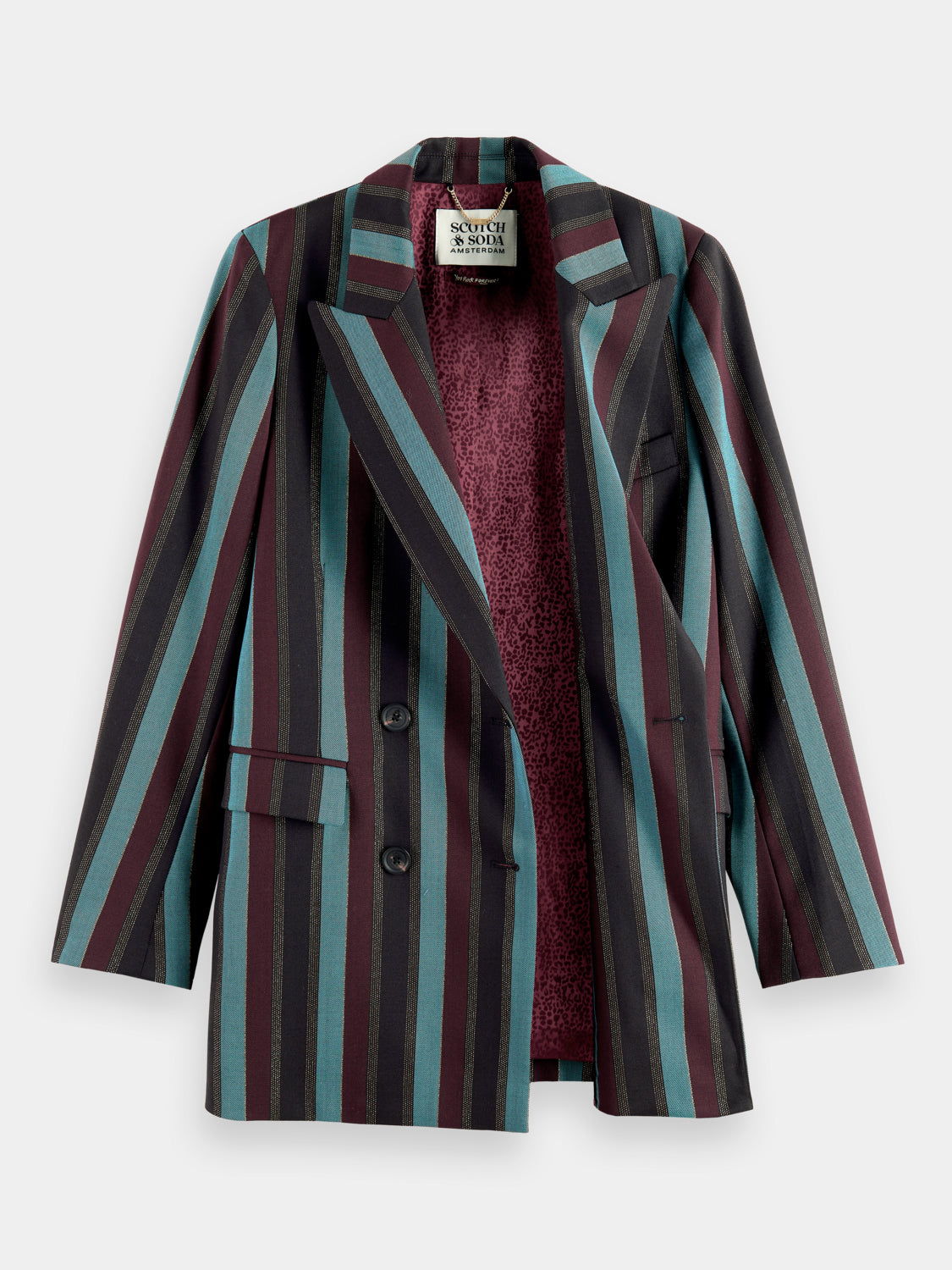 Double-breasted striped blazer - Scotch & Soda AU