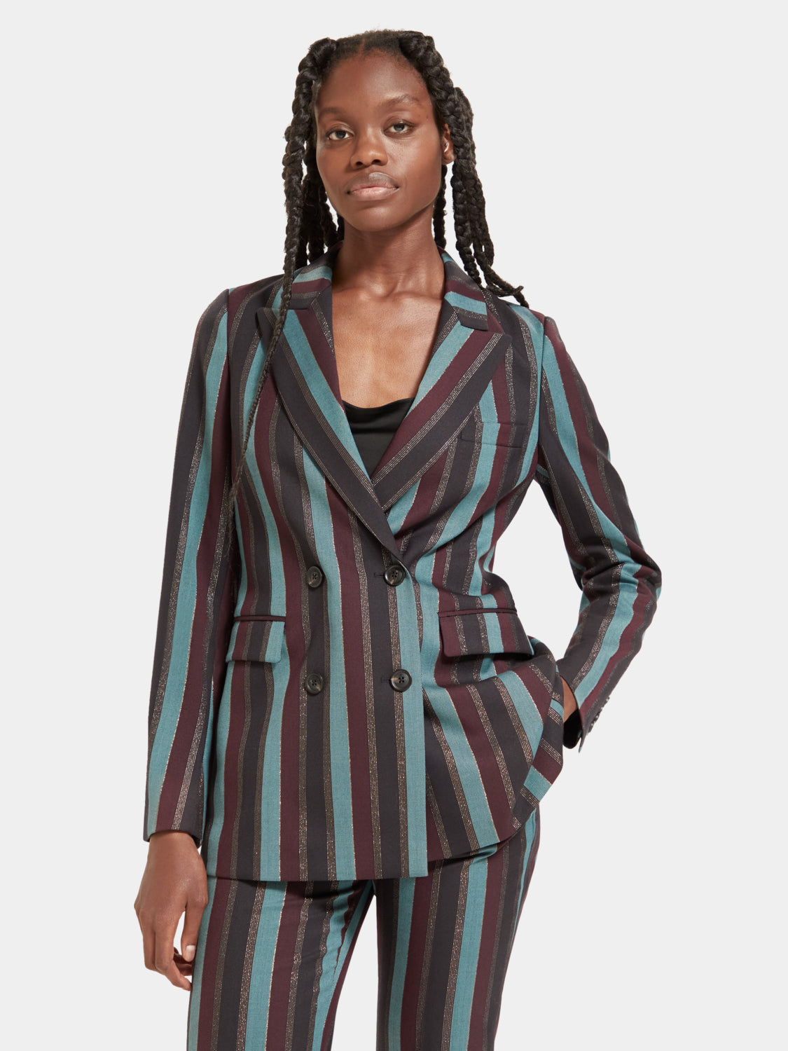 Double-breasted striped blazer - Scotch & Soda AU