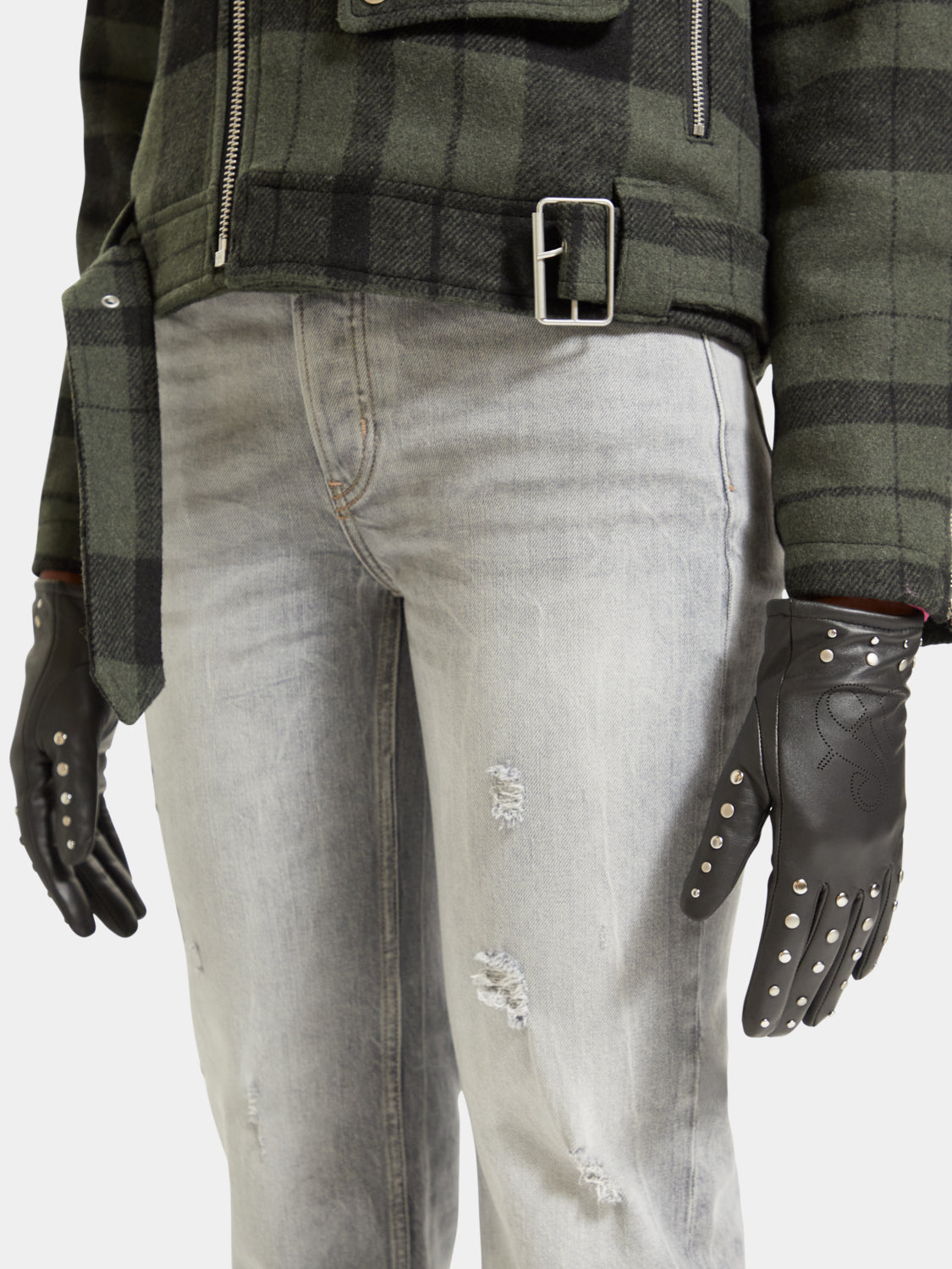 Studded leather gloves - Scotch & Soda AU