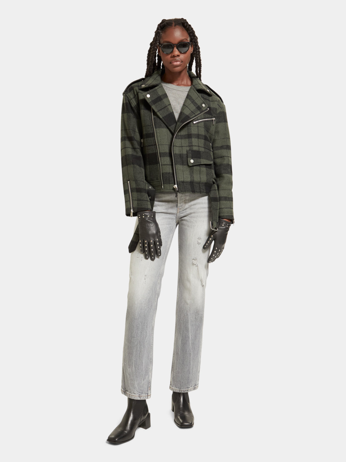 Studded leather gloves - Scotch & Soda AU