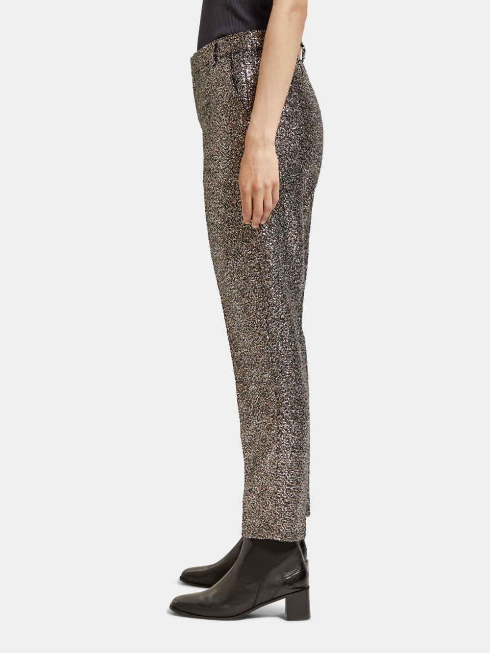 Lowry mid-rise pants in mixed sequins - Scotch & Soda AU