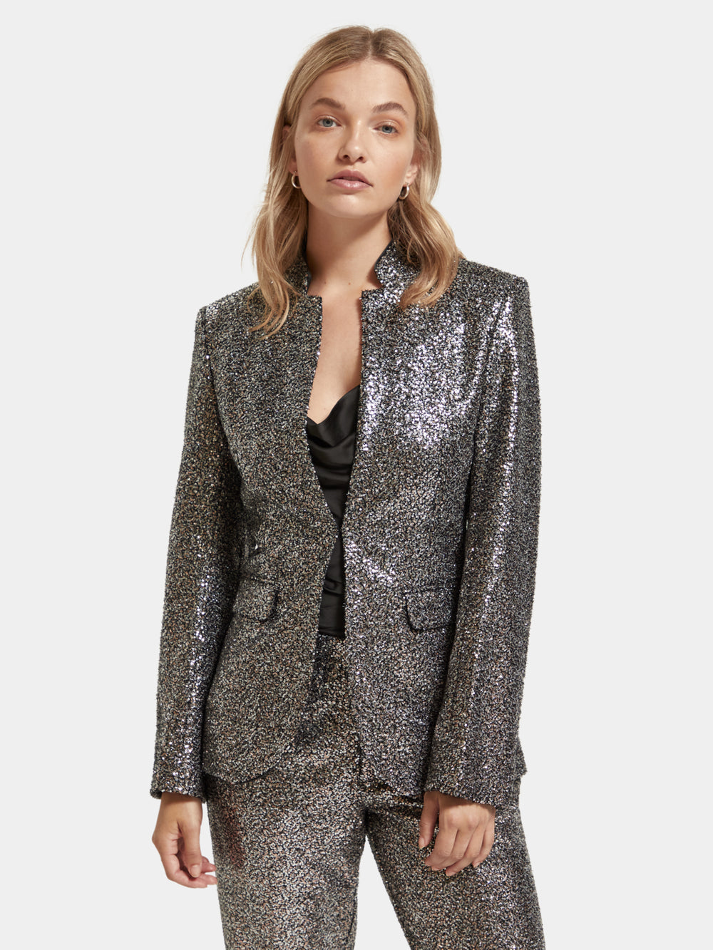 Blazer in mixed sequins - Scotch & Soda AU