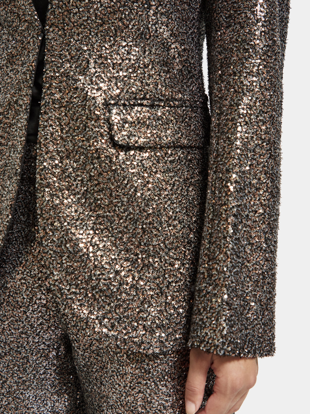 Blazer in mixed sequins - Scotch & Soda AU