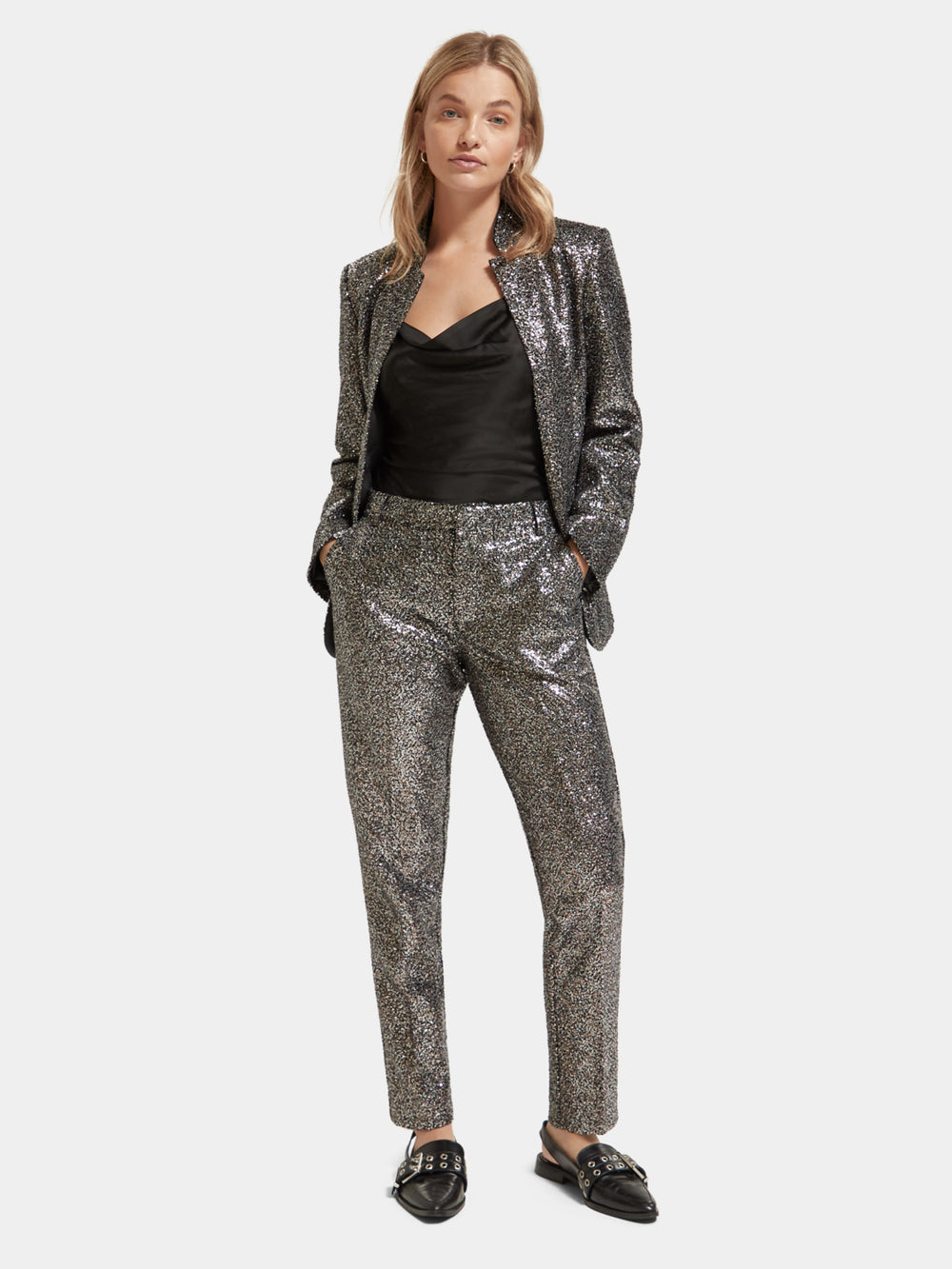 Blazer in mixed sequins - Scotch & Soda AU