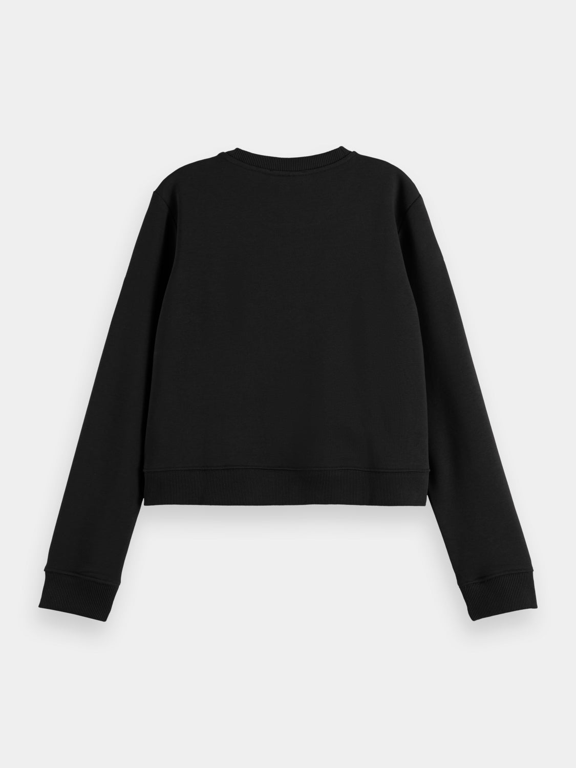 Regular-fit cropped crewneck sweatshirt - Scotch & Soda AU
