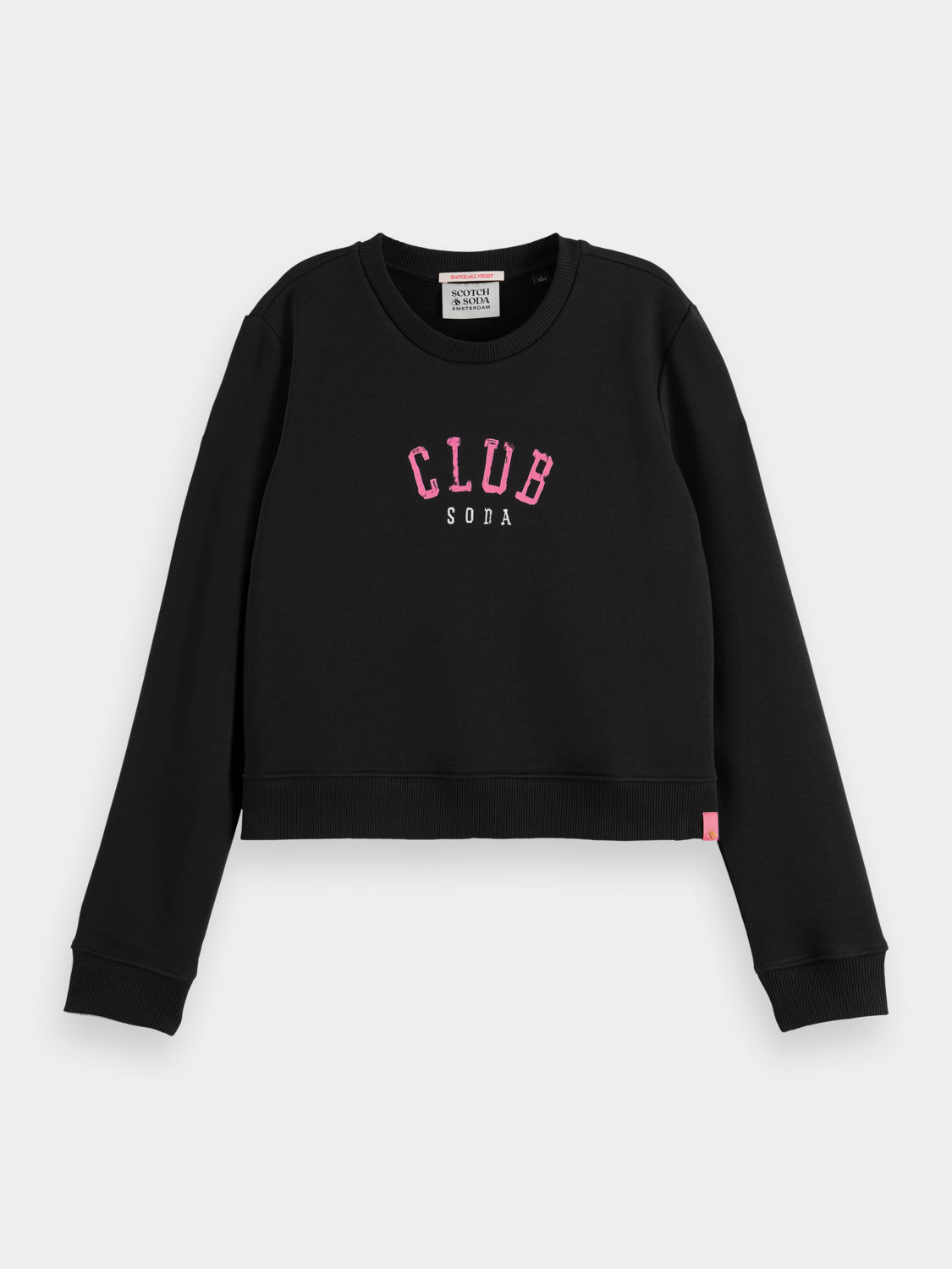 Regular-fit cropped crewneck sweatshirt - Scotch & Soda AU