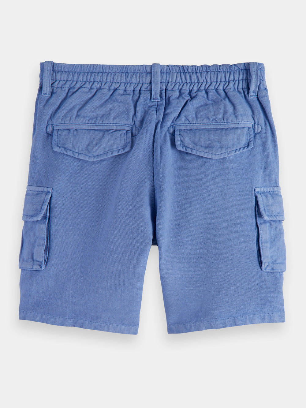 Regular Fit Linen-blend Cargo Shorts
