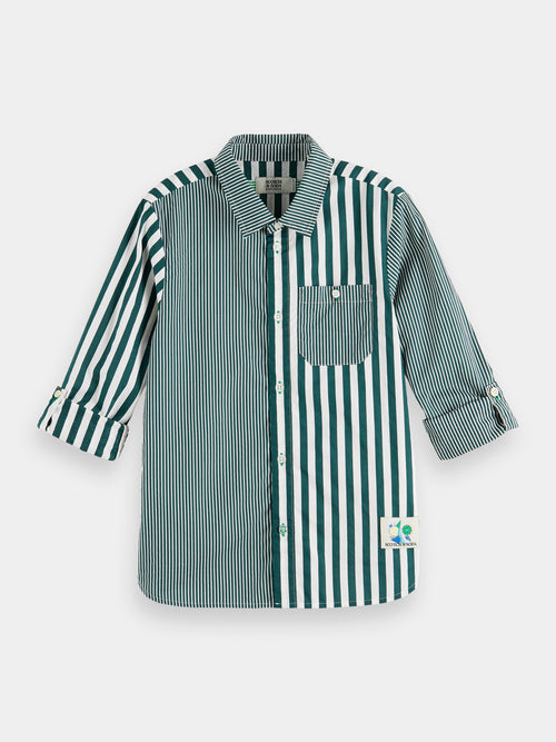 Mix & match shirt with sleeve adjustment - Scotch & Soda AU