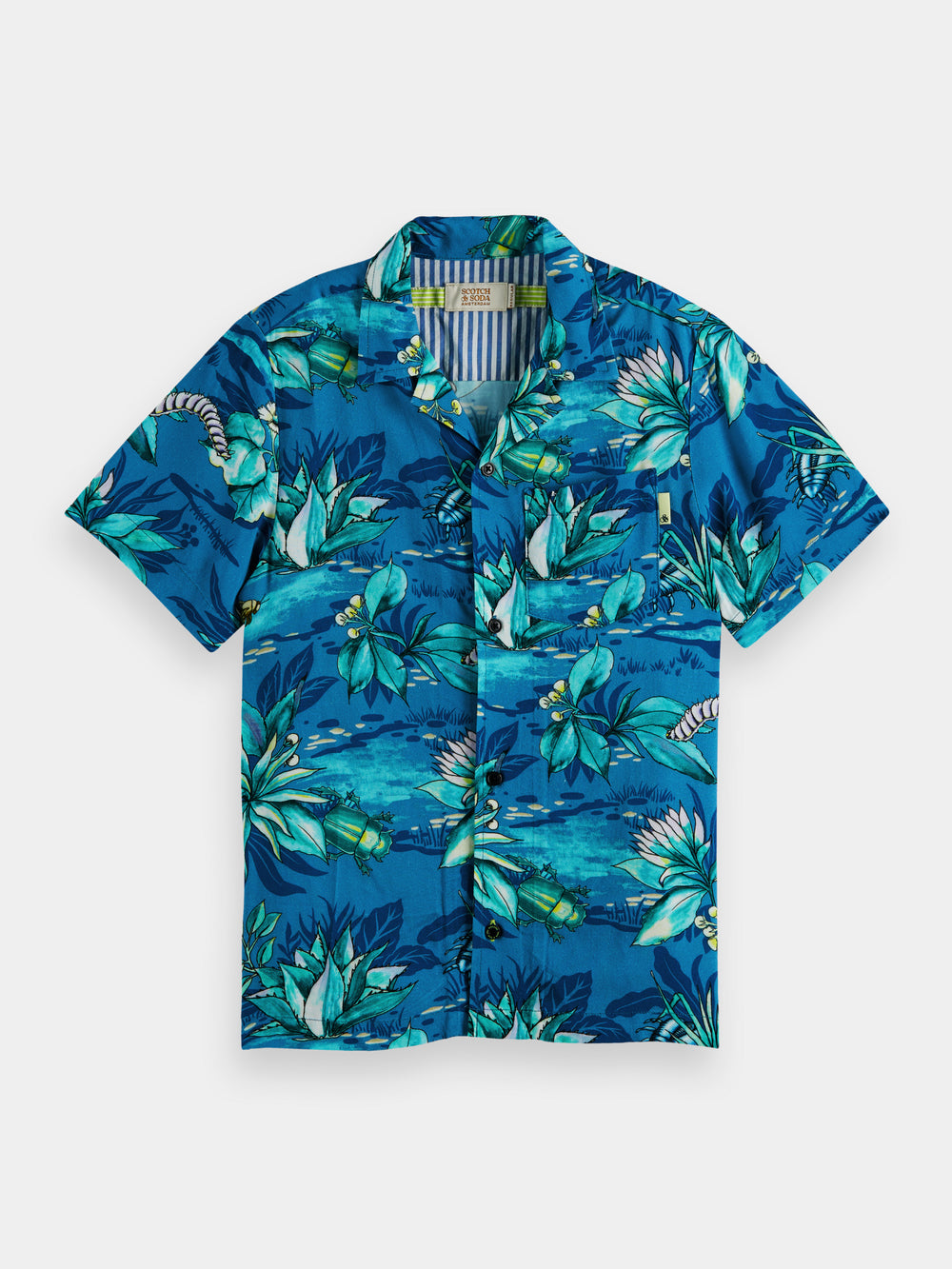 Relaxed-fit printed camp shirt - Scotch & Soda AU