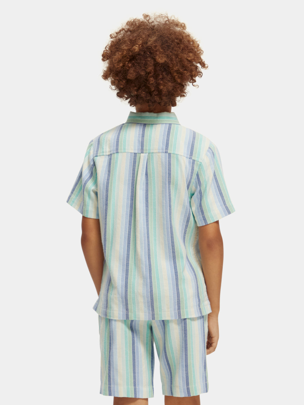 Yarn-dyed stripe short-sleeved shirt - Scotch & Soda AU