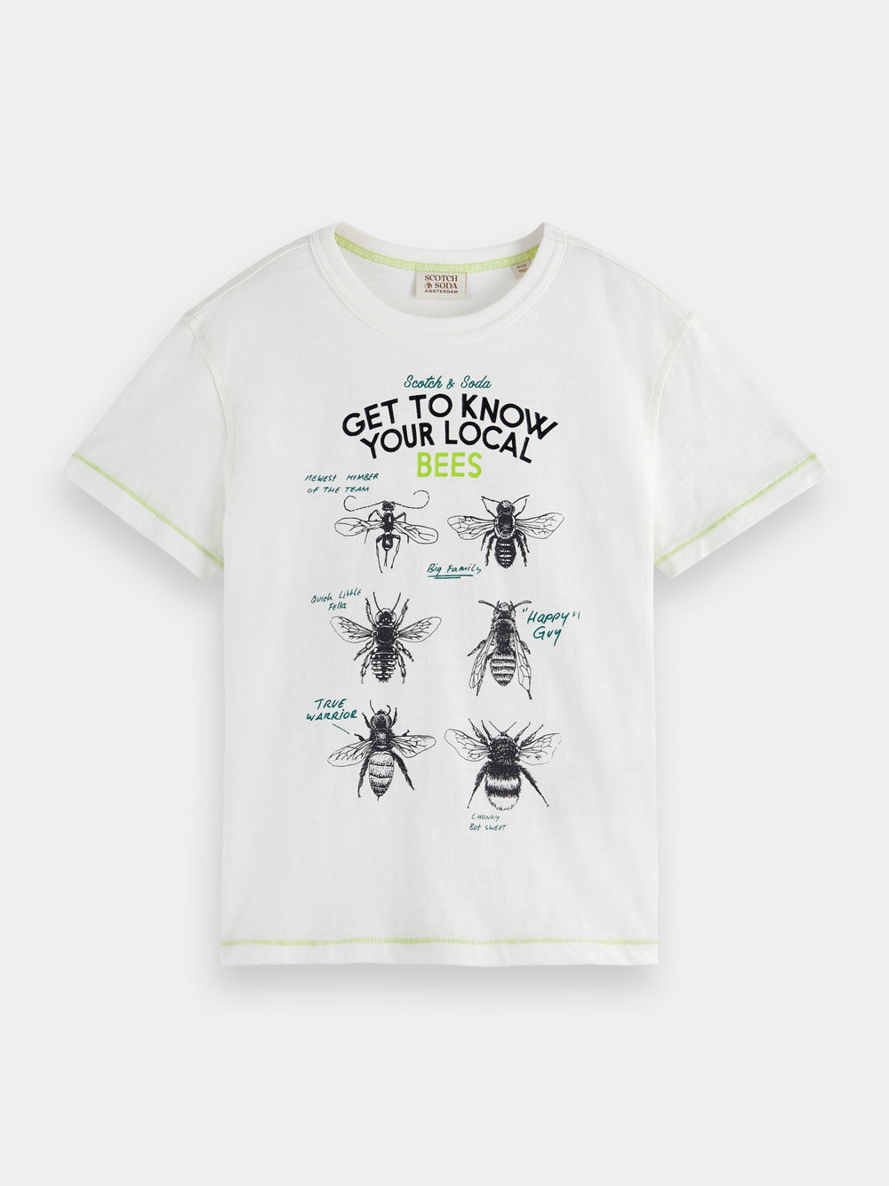Skate fit bee artwork t-shirt - Scotch & Soda AU
