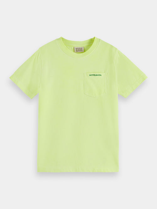 Garment-dyed pocketed organic t-shirt - Scotch & Soda AU