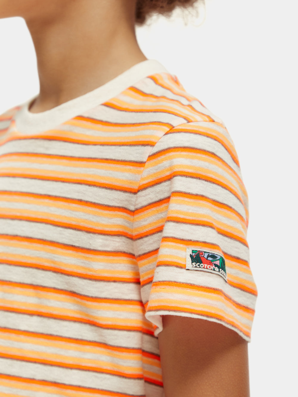 Relaxed-fit yarn-dyed striped t-shirt - Scotch & Soda AU
