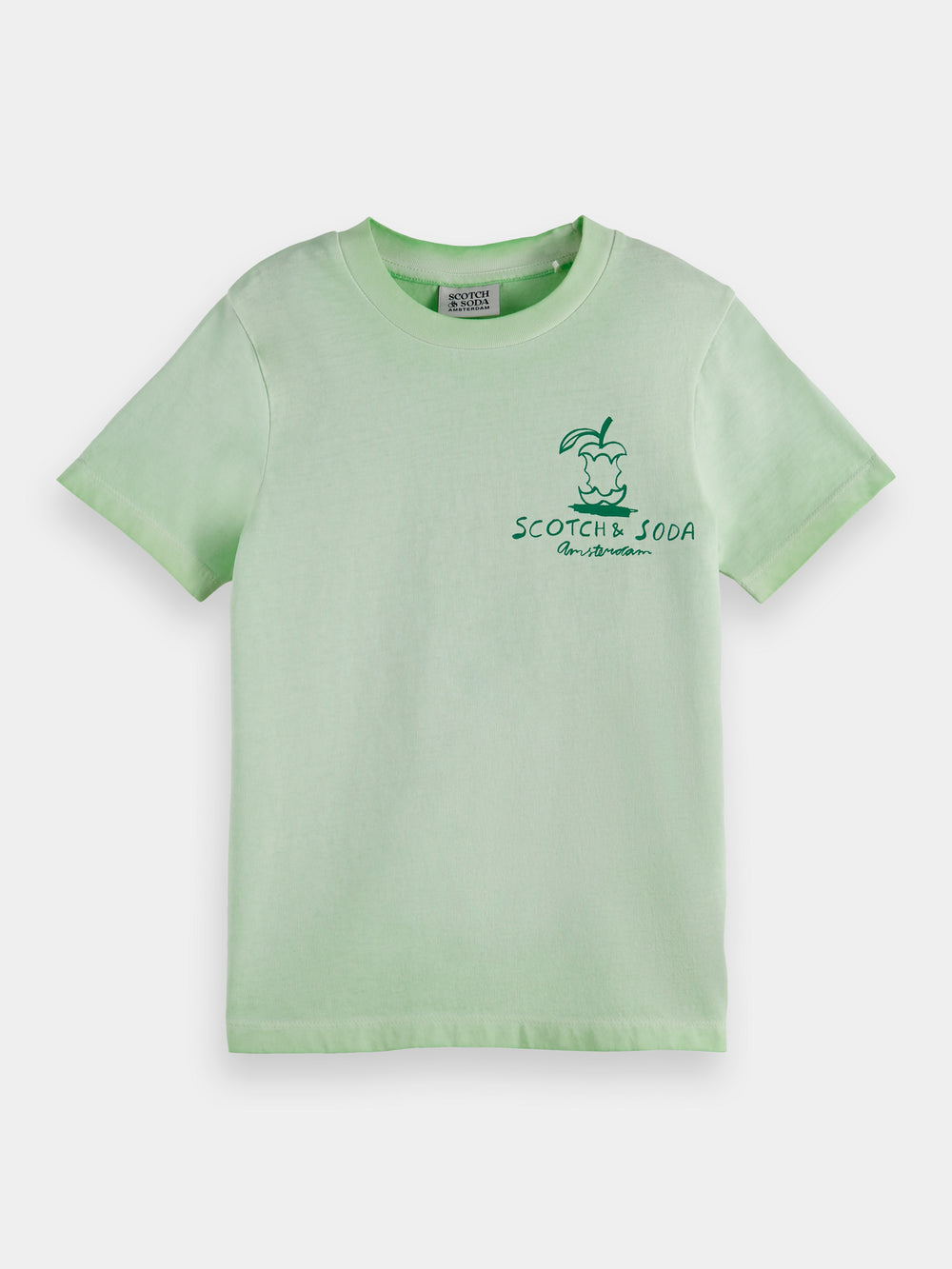 Regular-fit garment-dyed artwork t-shirt - Scotch & Soda AU