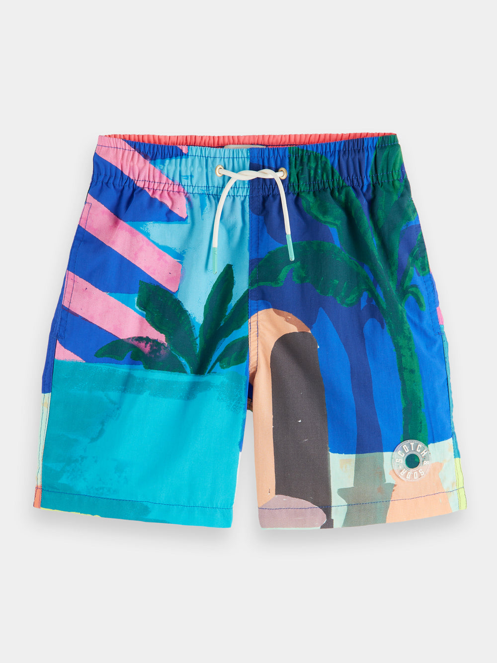 Kids - Midi-length artwork swim shorts – Scotch & Soda AU