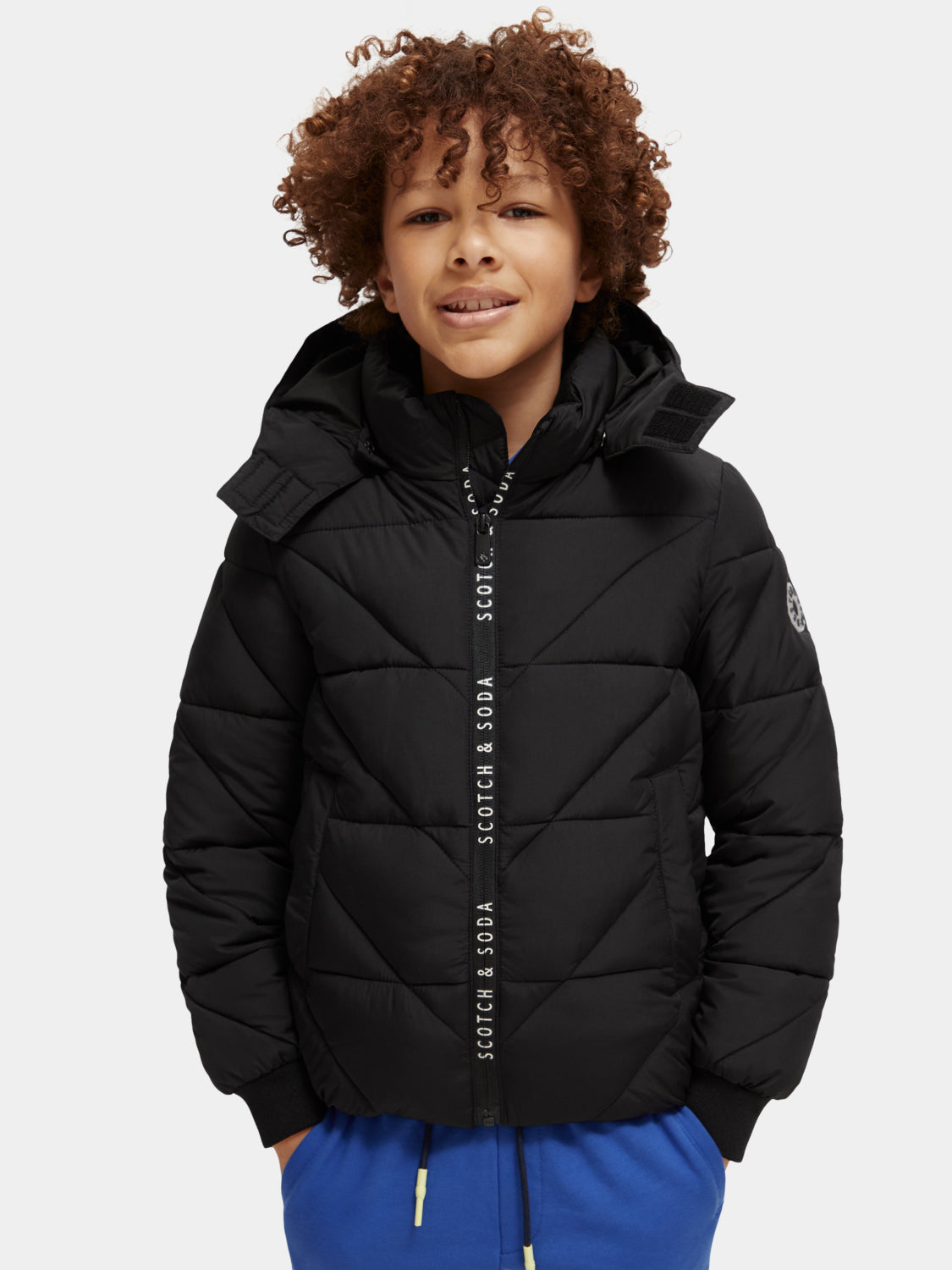 Kids - Water-repellent hooded jacket - Scotch & Soda AU