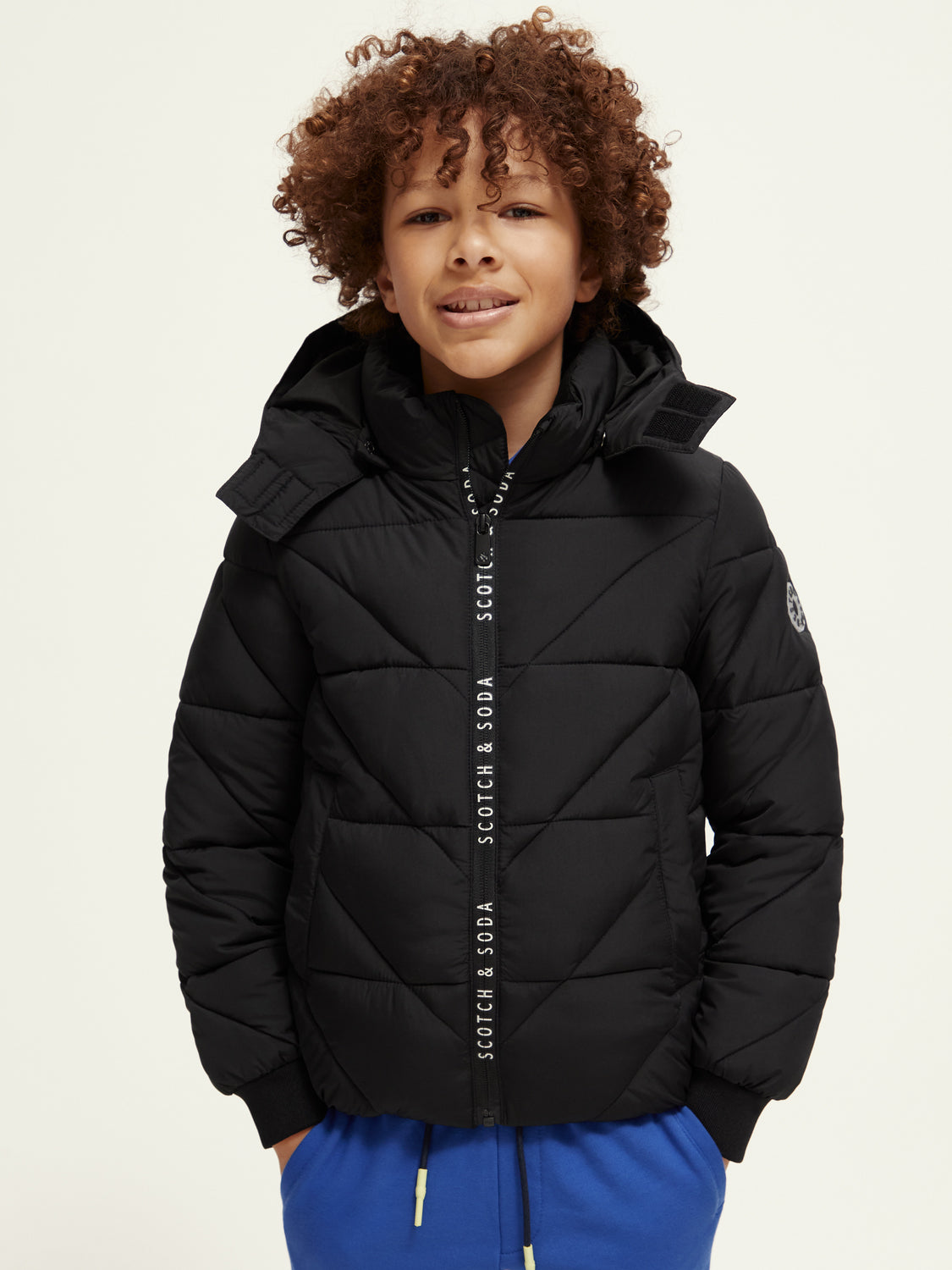 Kids - Water-repellent hooded jacket - Scotch & Soda AU