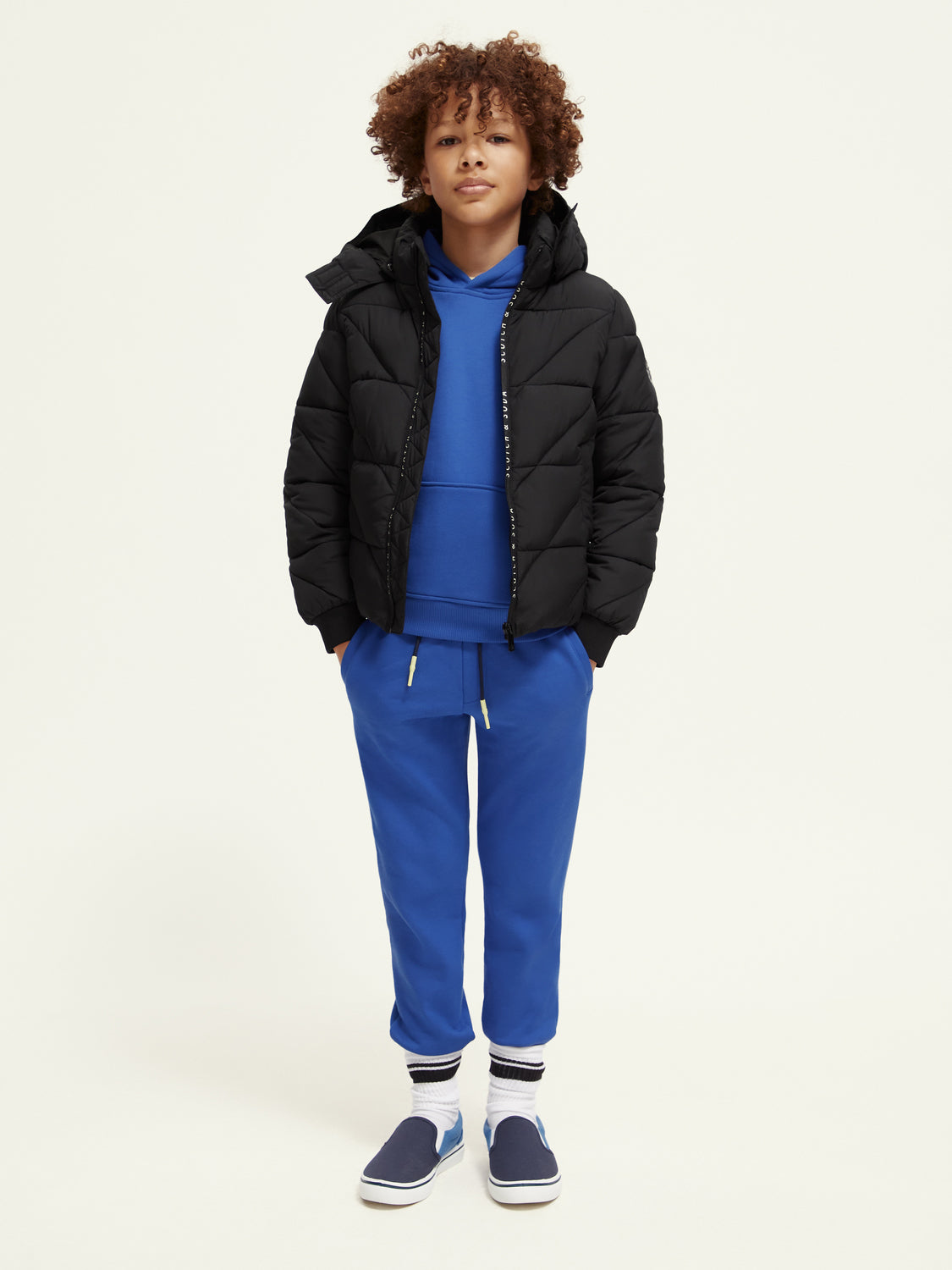 Kids - Water-repellent hooded jacket - Scotch & Soda AU