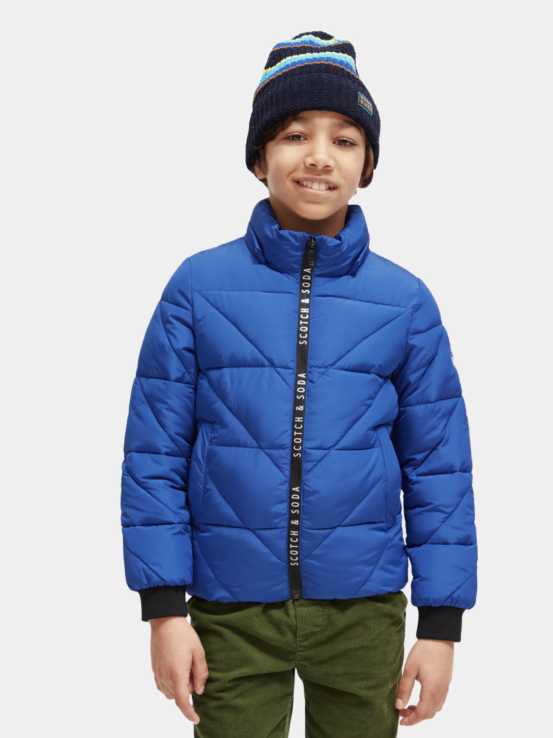 Kids - Water-repellent hooded jacket - Scotch & Soda AU