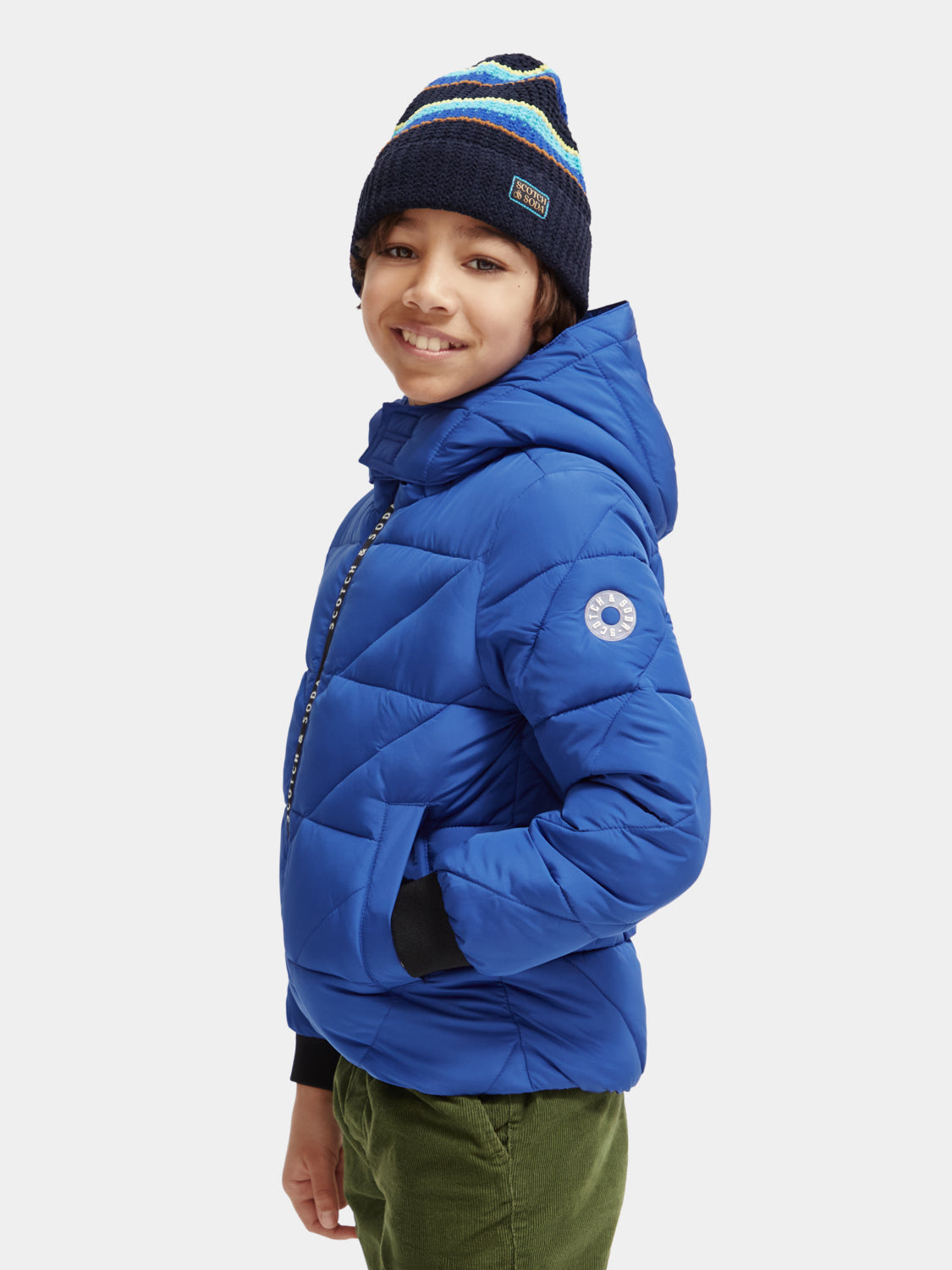 Kids - Water-repellent hooded jacket - Scotch & Soda AU