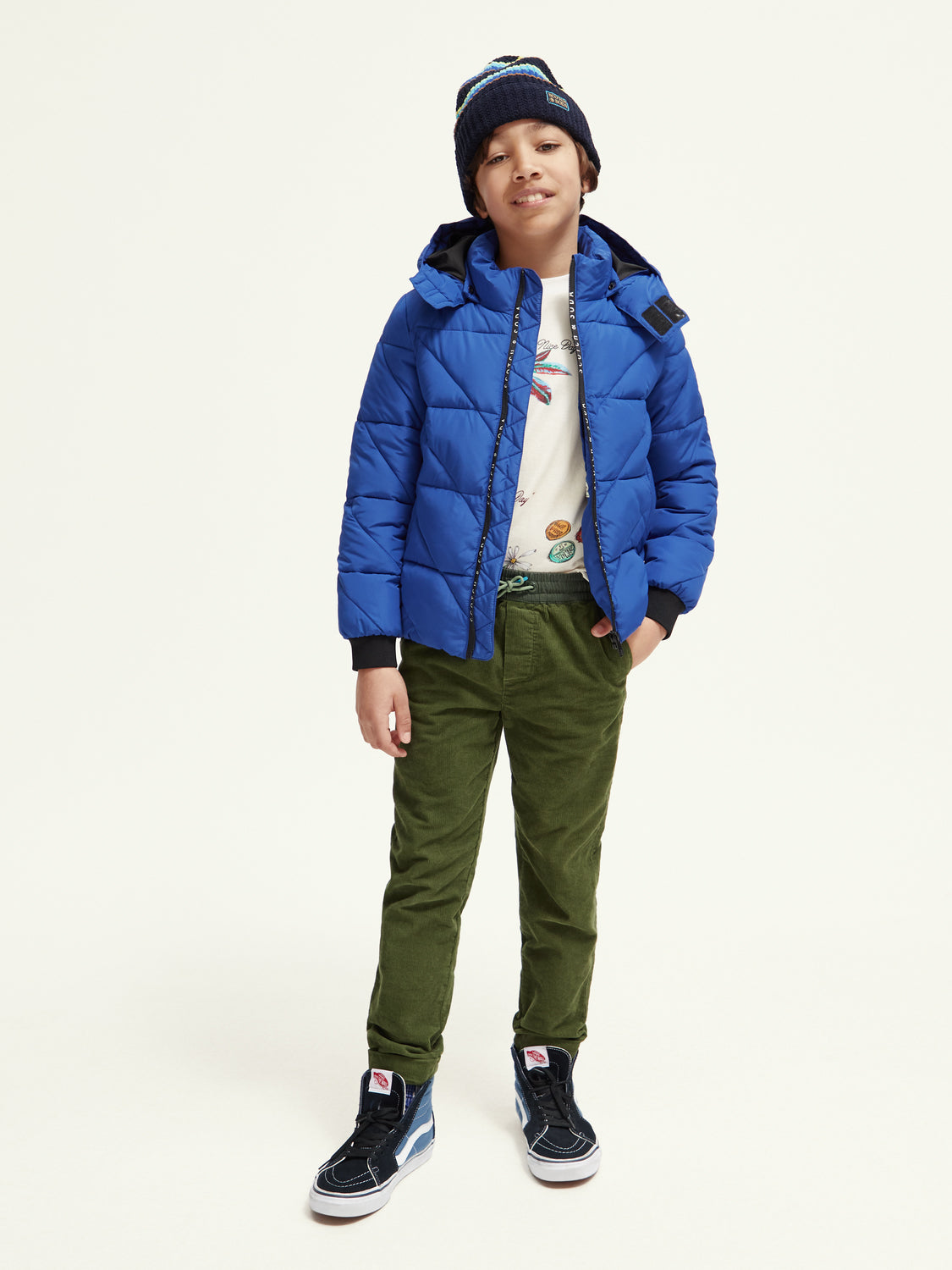 Kids - Water-repellent hooded jacket - Scotch & Soda AU