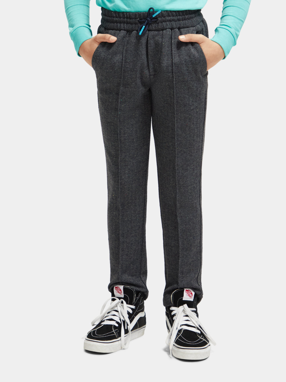 Kids - Relaxed slim-fit knitted pants - Scotch & Soda AU