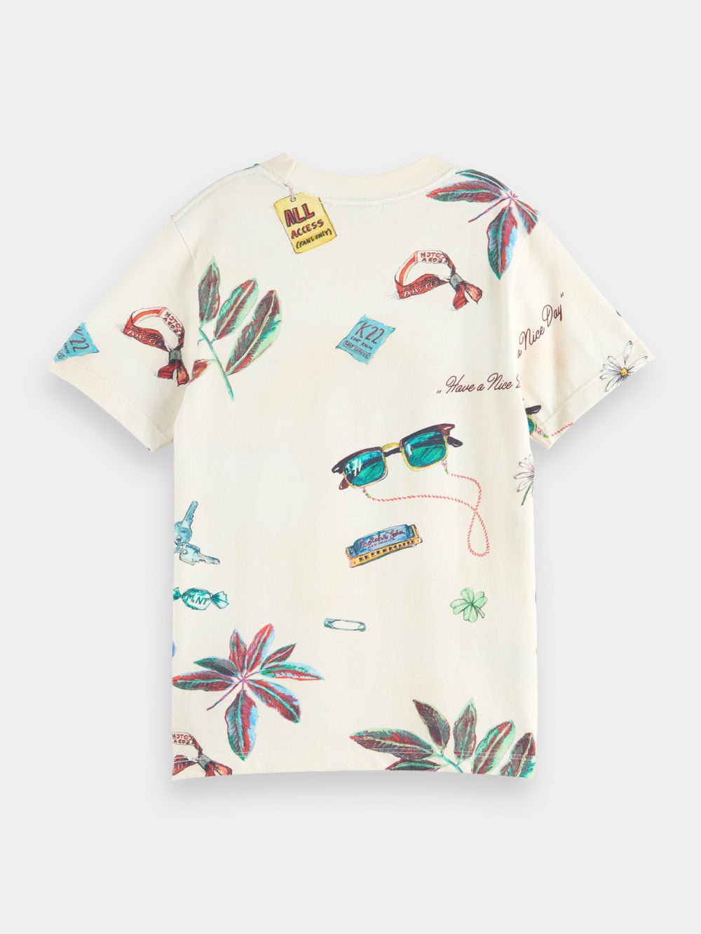 Kids - Regular-fit printed t-shirt - Scotch & Soda AU