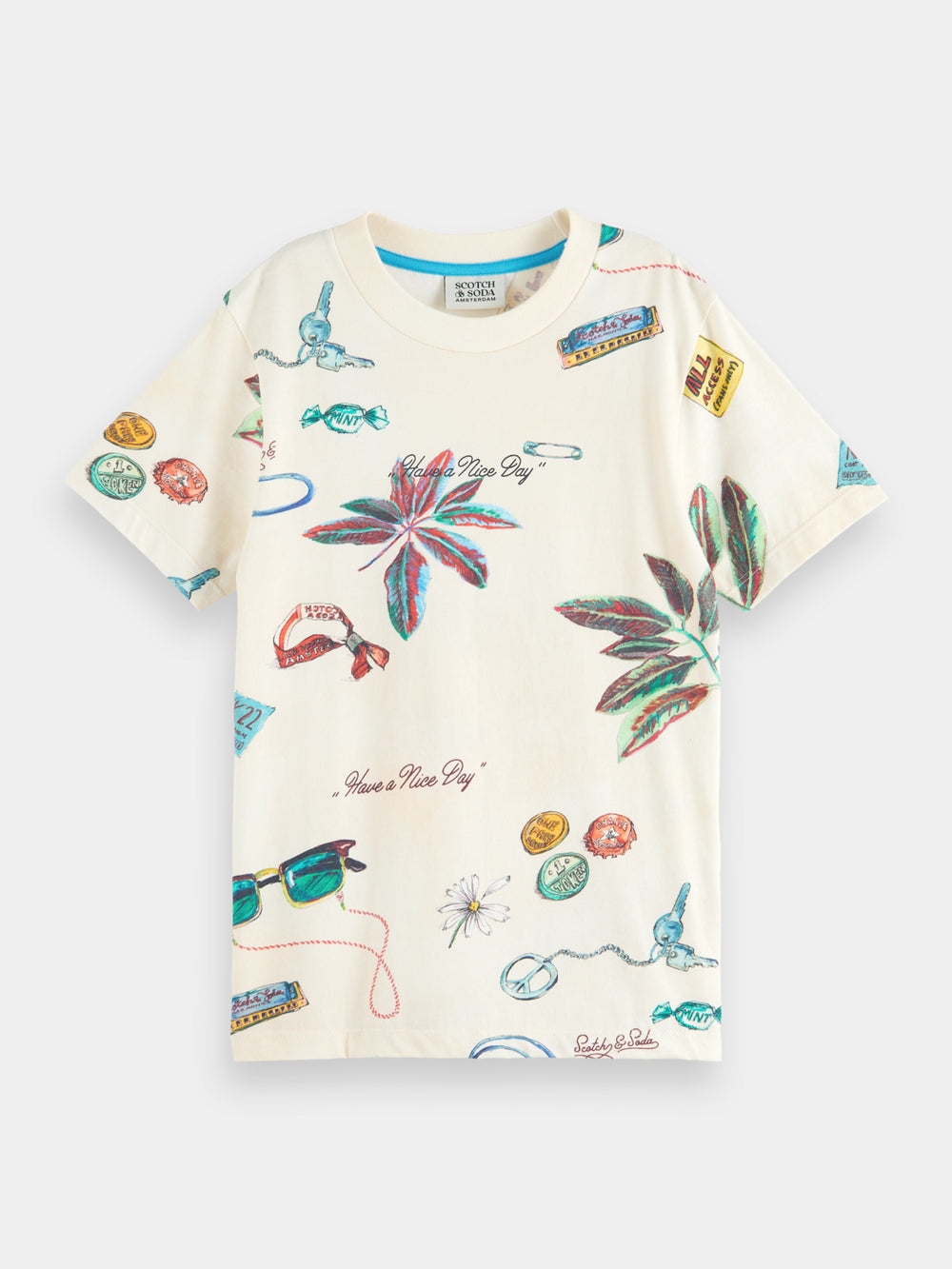 Kids - Regular-fit printed t-shirt - Scotch & Soda AU