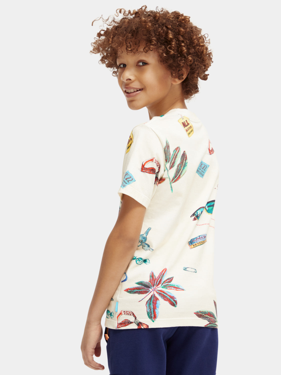 Kids - Regular-fit printed t-shirt - Scotch & Soda AU