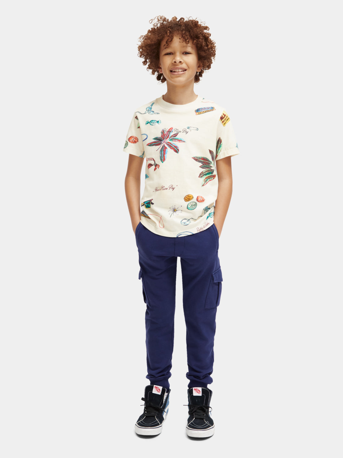 Kids - Regular-fit printed t-shirt - Scotch & Soda AU