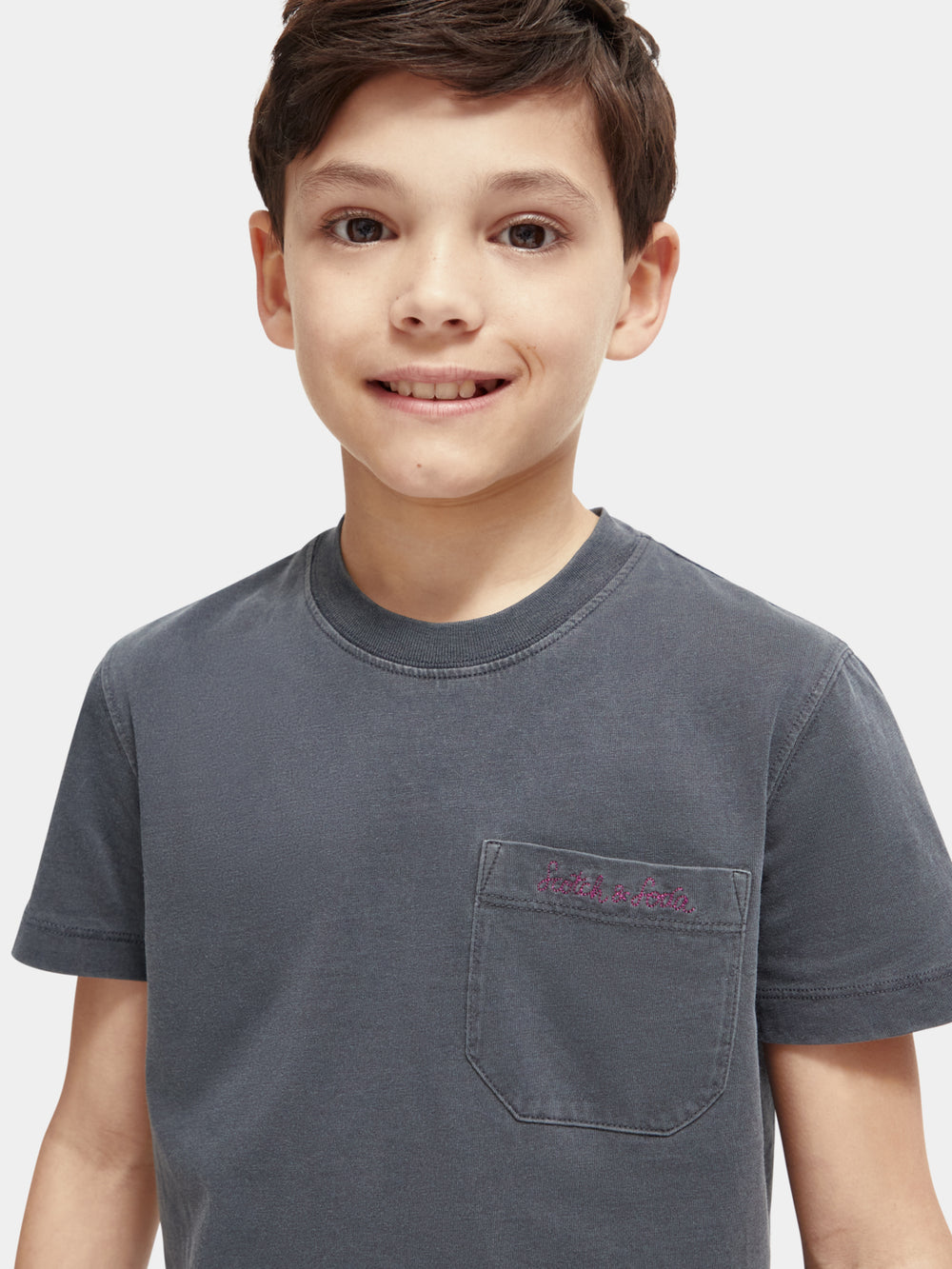 Kids - Relaxed-fit chest pocket t-shirt - Scotch & Soda AU