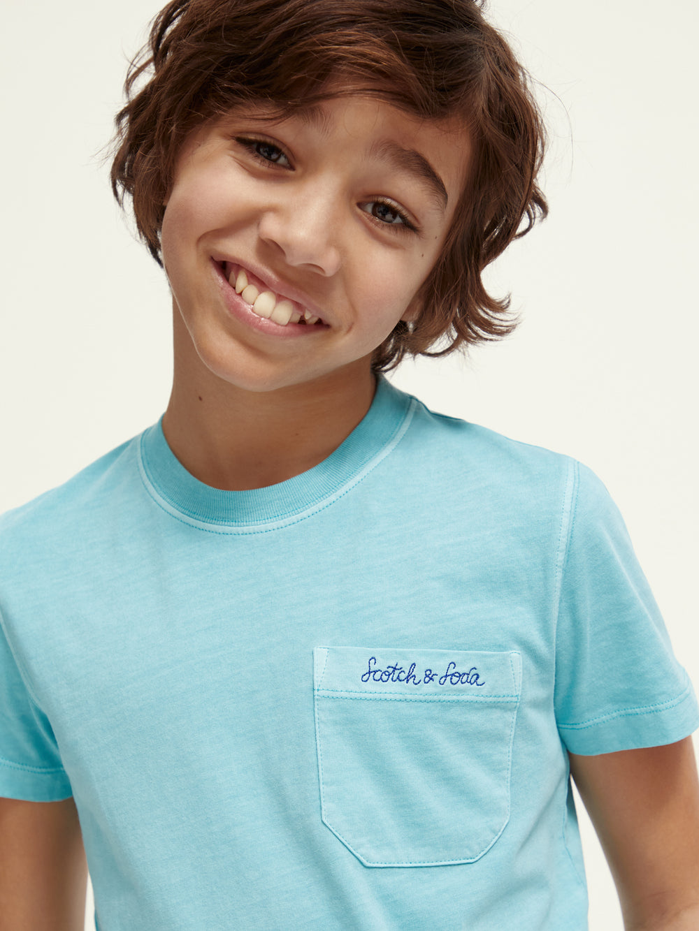 Kids - Relaxed-fit chest pocket t-shirt - Scotch & Soda AU