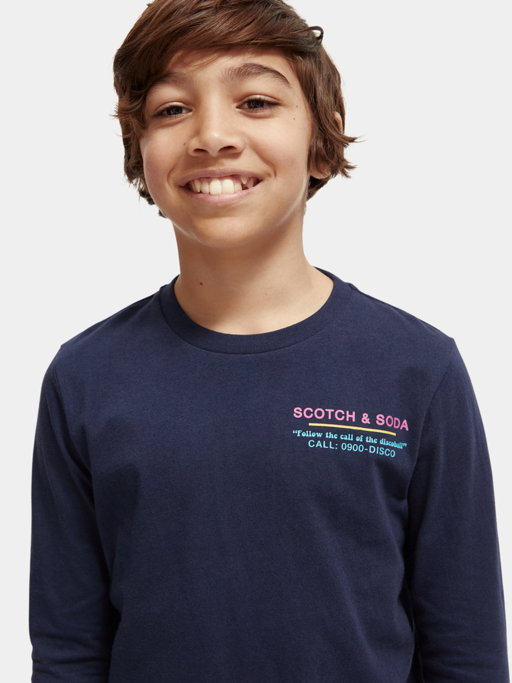 Kids - Long-sleeved artwork t-shirt - Scotch & Soda AU