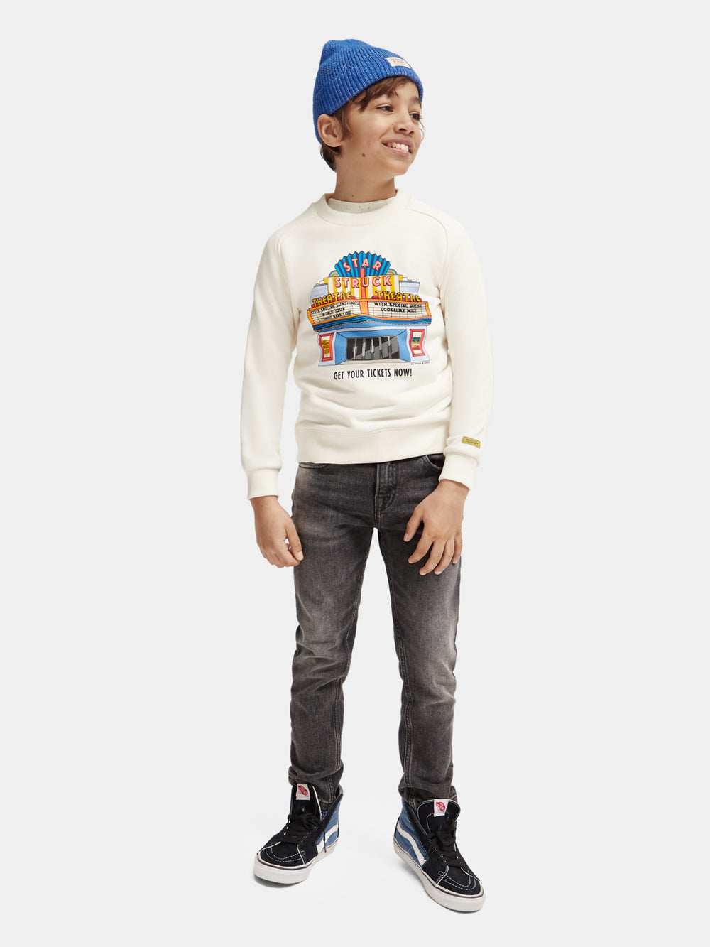 Kids - Relaxed-fit artwork sweatshirt - Scotch & Soda AU