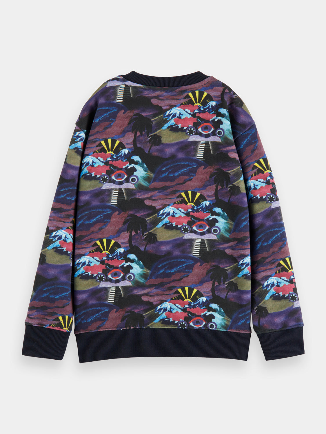 Kids - Relaxed-fit all-over printed sweatshirt - Scotch & Soda AU