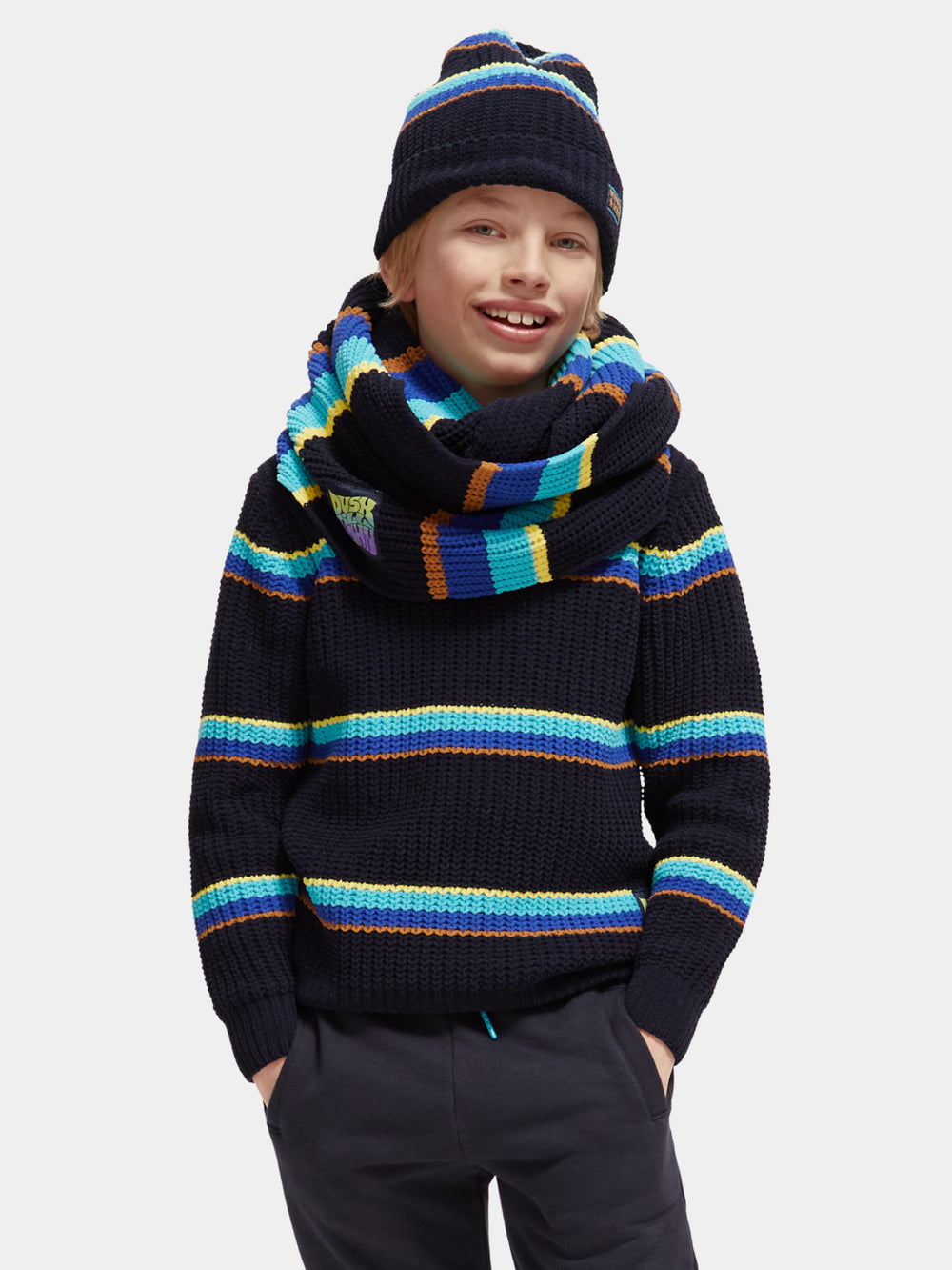 Kids - Colourful tunnel scarf - Scotch & Soda AU