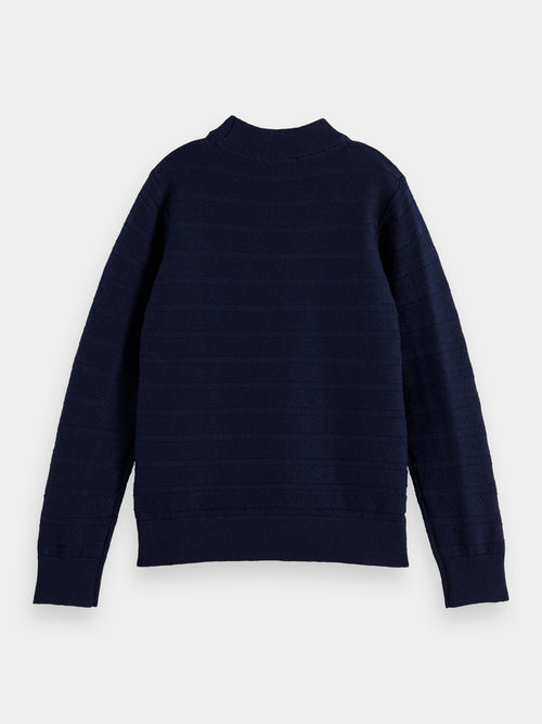 Structured crewneck sweater - Scotch & Soda AU