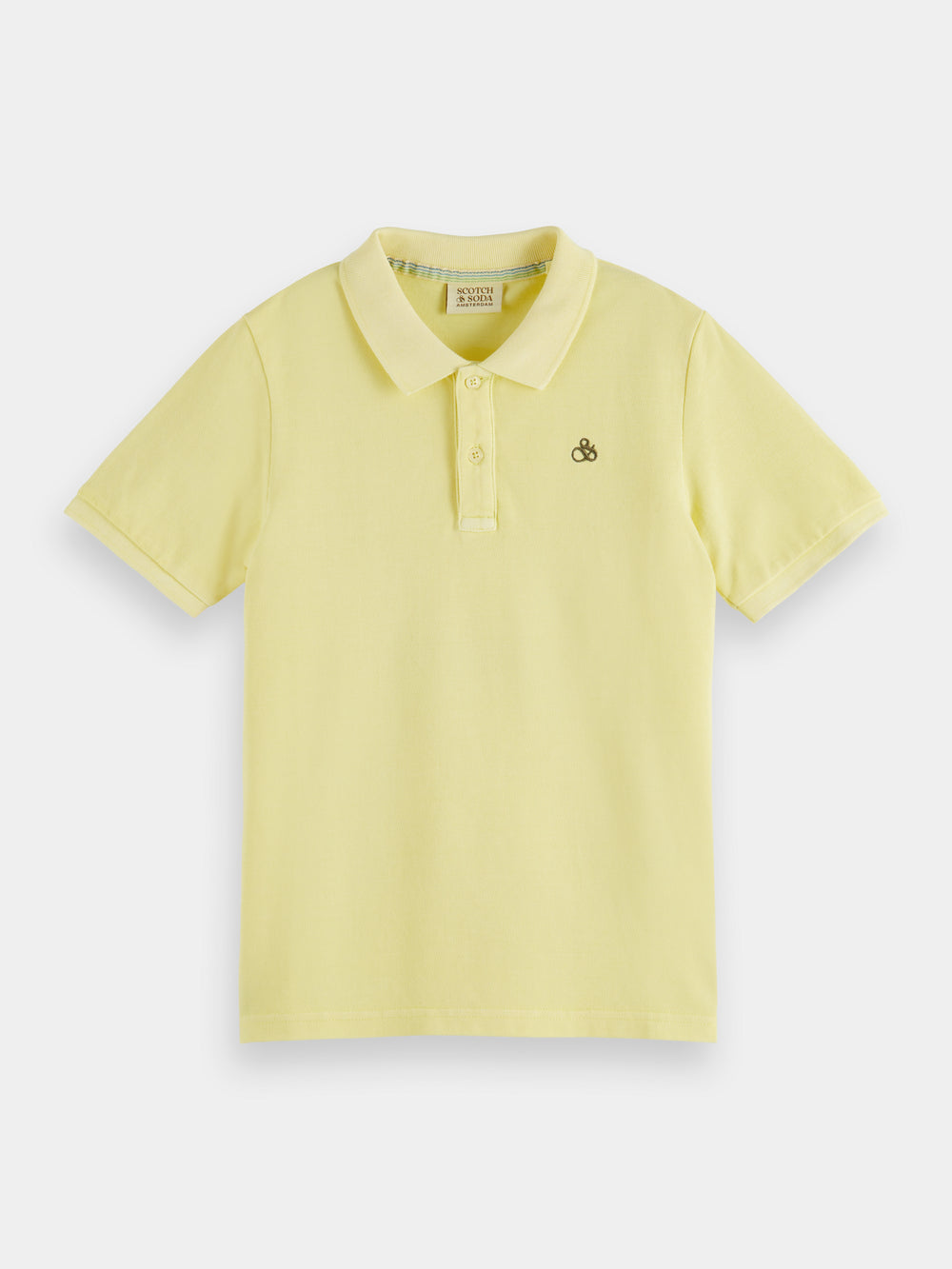 Garment-dyed pique polo shirt - Scotch & Soda AU